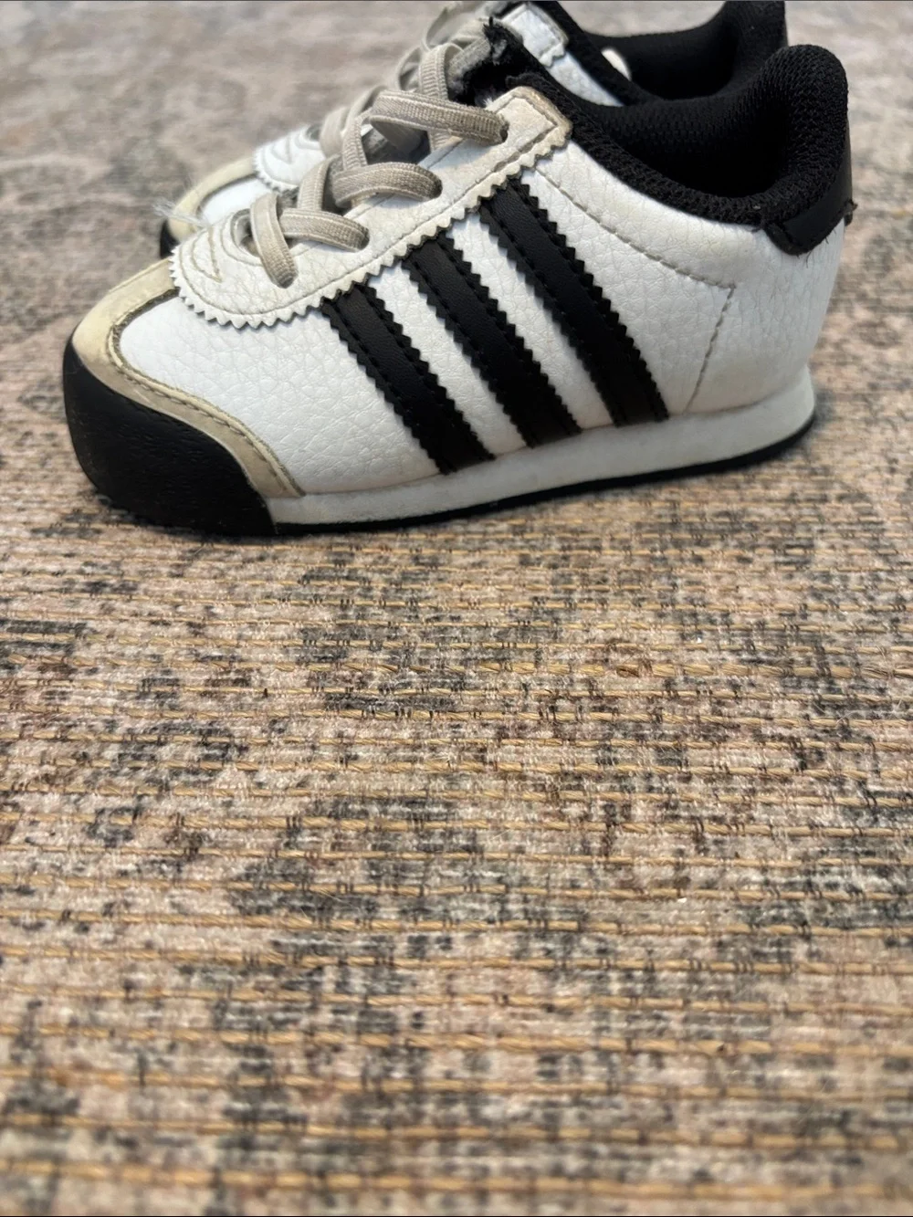 adidas White and Black Kids Sneakers